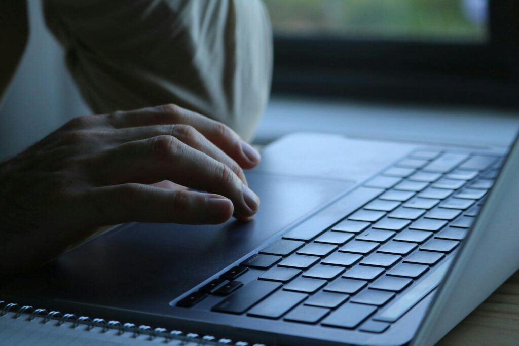 automated lead nurturing email sequence on laptop screen